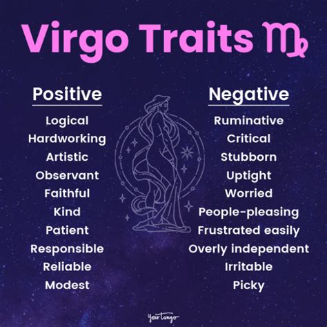 virgo woman negative traits